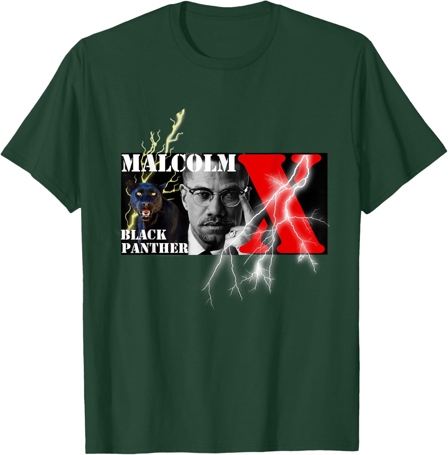 Malcolm X_002 T-Shirt - T-Shirt | Forest