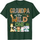 Grandpa Of The Wild One 1St Birthday Safari Zoo Jungle T-Shirt - T-Shirt | Forest