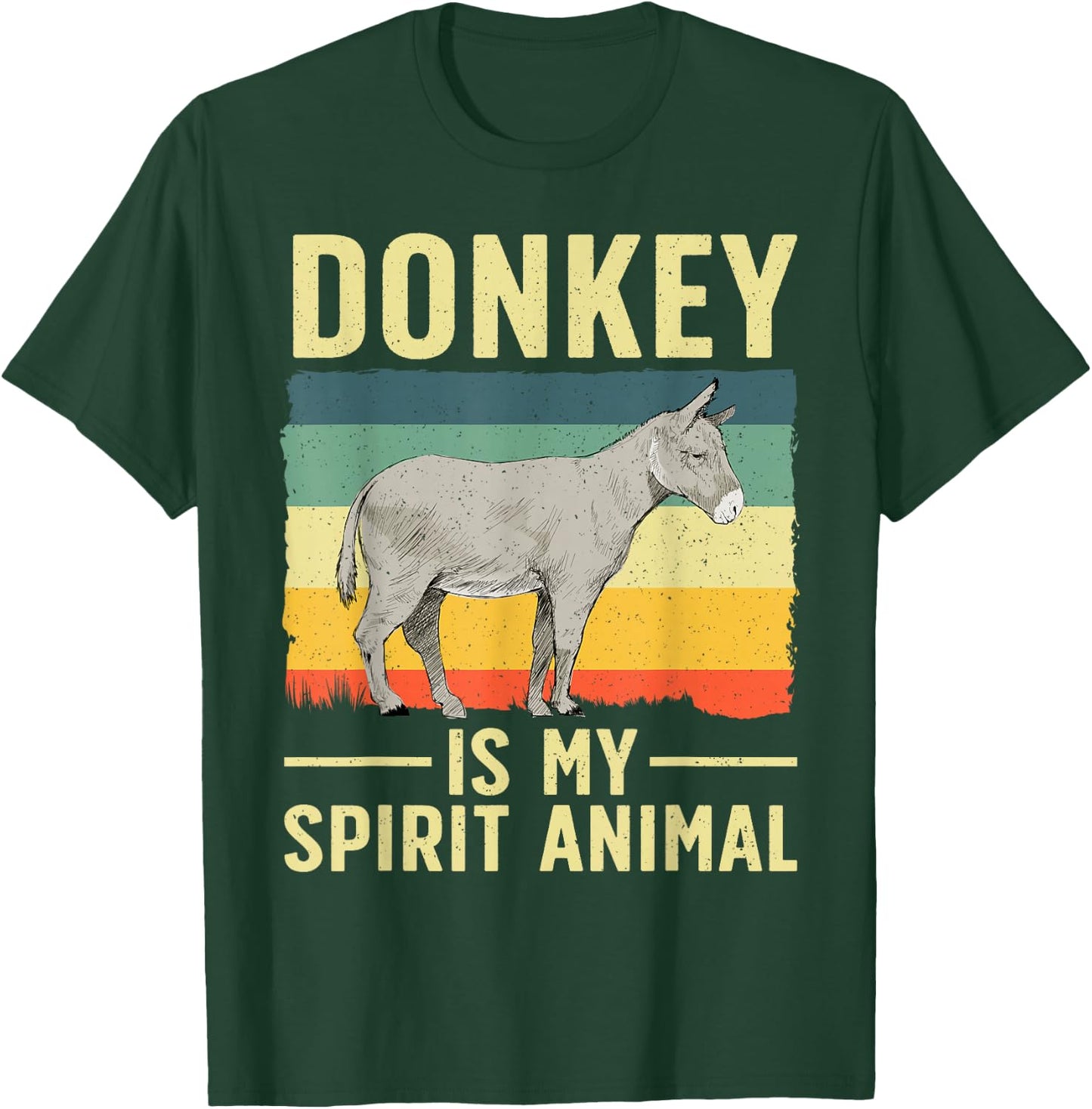 Cool Donkey Design Women Farmer Wild Donkey Lover T-Shirt - T-Shirt | Forest