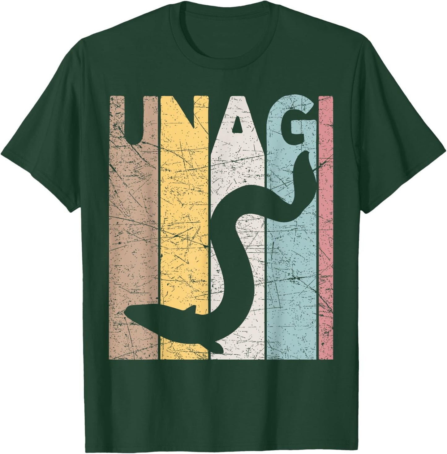 Unagi Vintage Japanese Food Retro Japanese Eel T-Shirt - T-Shirt | Forest