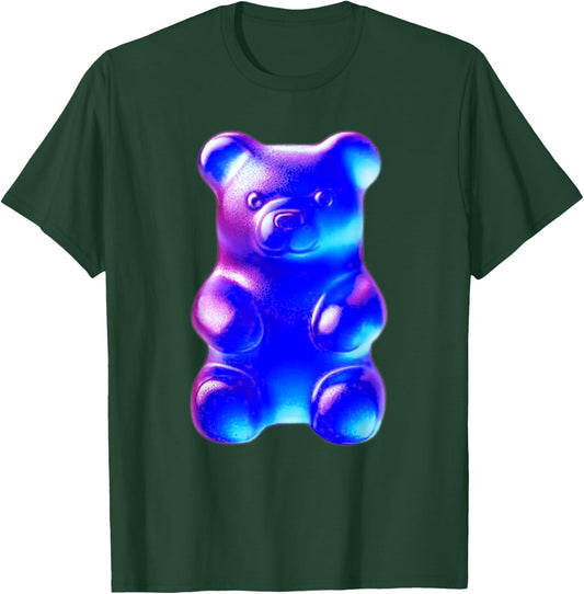 Urban Empyre Gummy Bear Candy - -Adults, Black, Small, Short Sleeve, Classic Fit T-Shirt - T-Shirt | Forest
