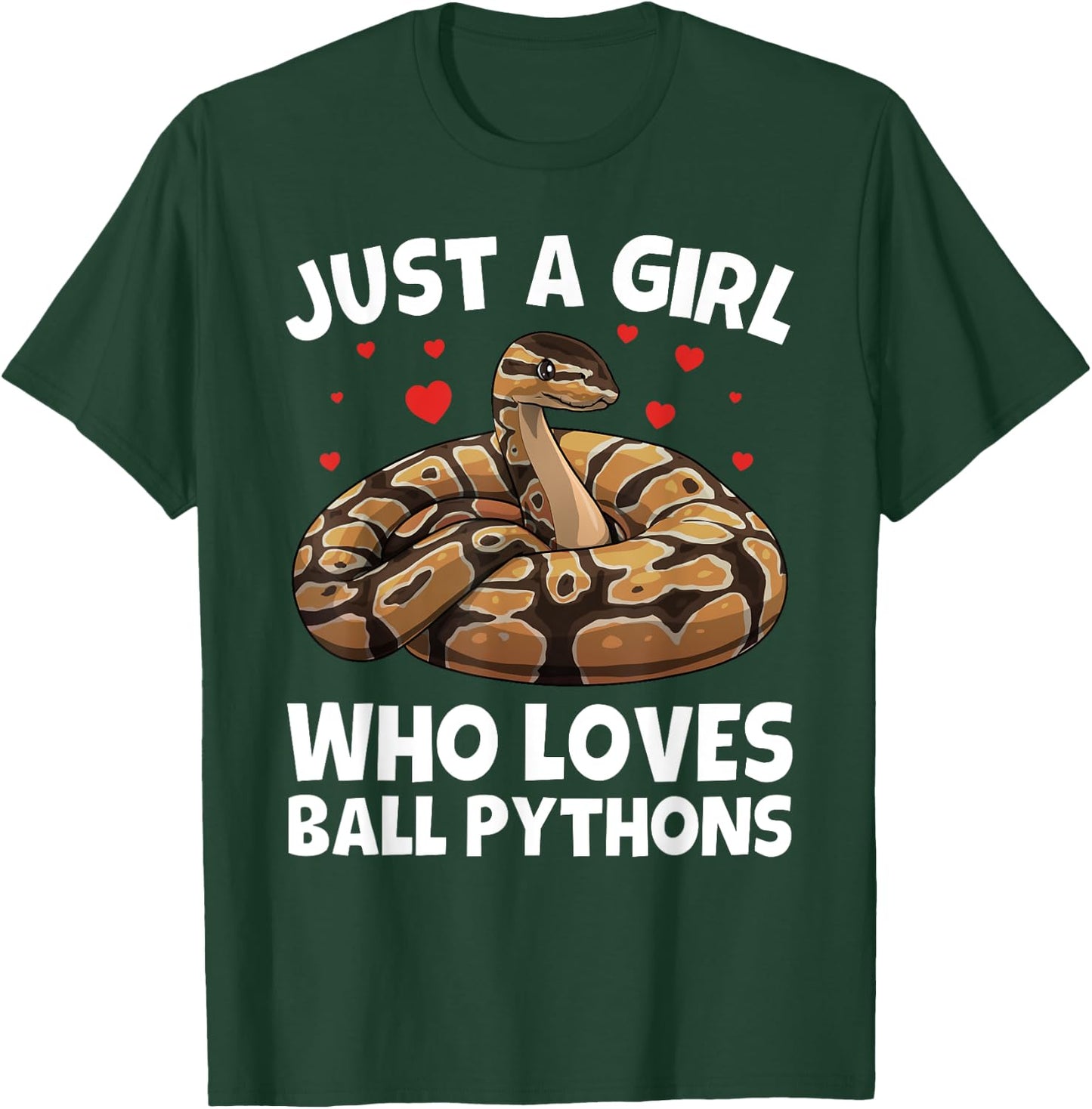 Ball Python Design For Girls Women Kids Ball Python Lover T-Shirt - T-Shirt | Forest