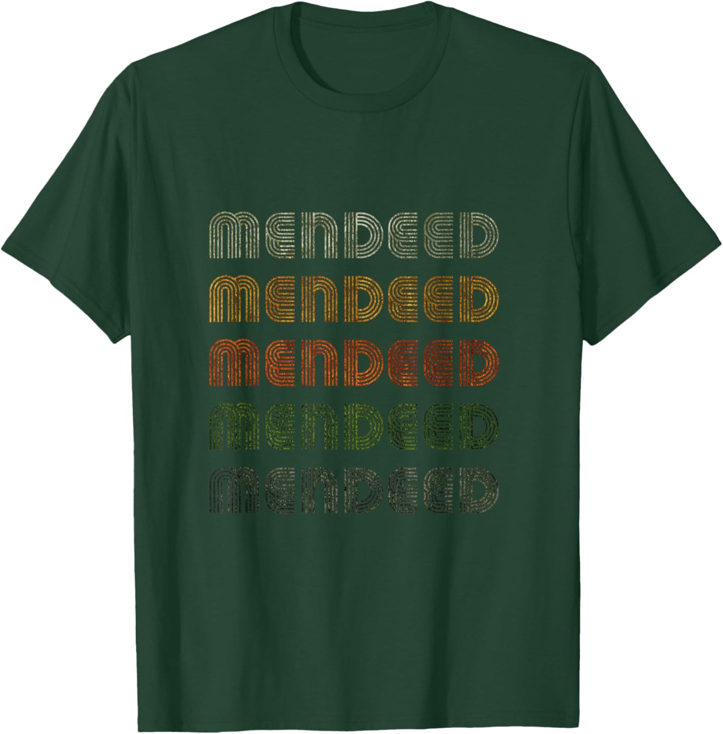 Love Heart Mendeed Grunge Vintage Style Black Mendeed T-Shirt - T-Shirt | Forest