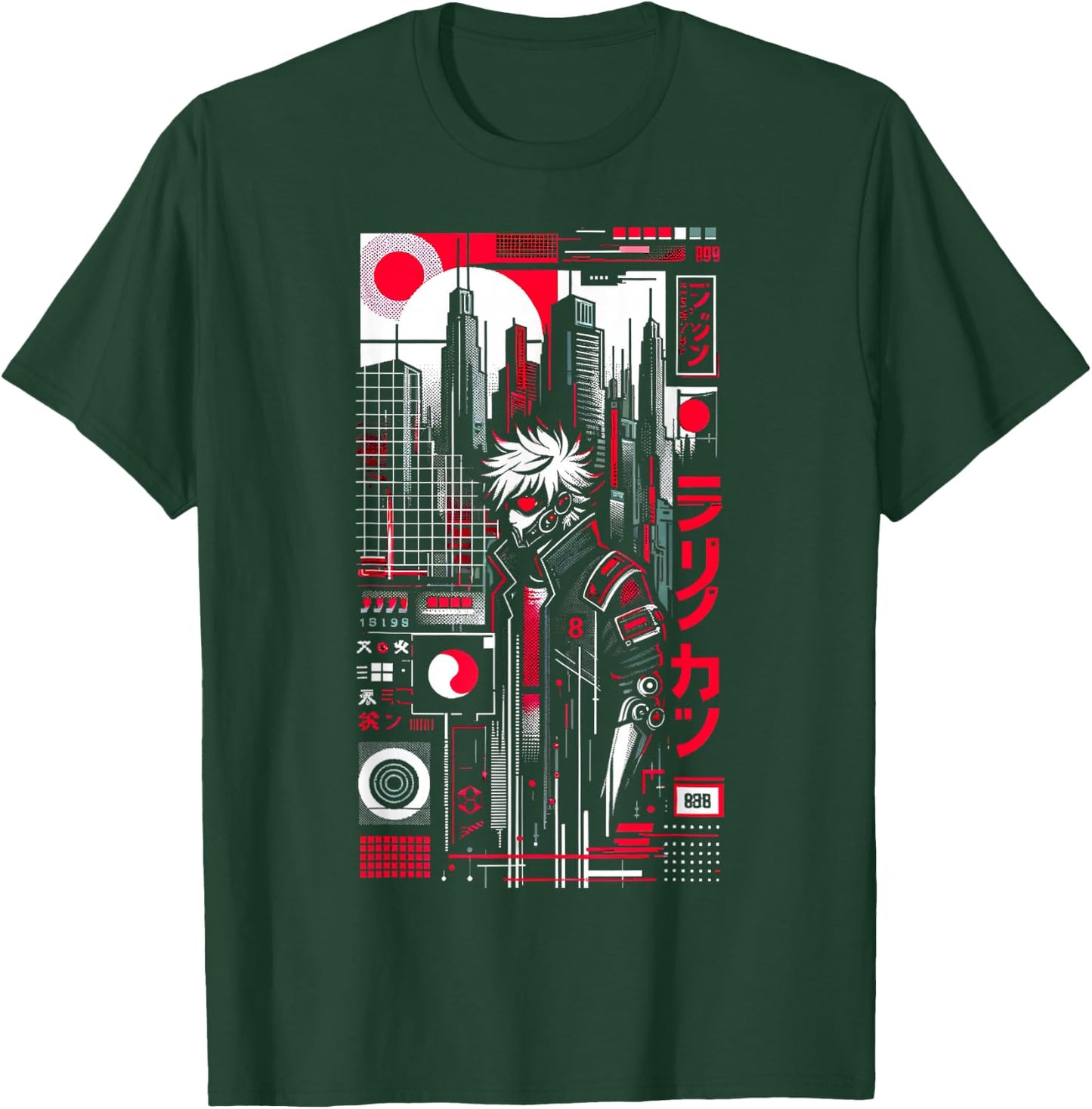 Punk Rock / Cyberpunk / 60 Cities / Men Women Youth Graphic T-Shirt - T-Shirt | Forest