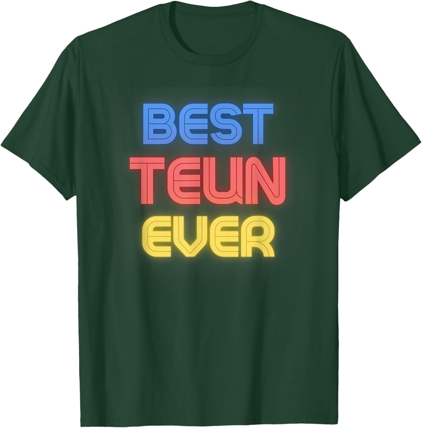 Best Teun Ever - Funny Teun Name Teun T-Shirt - T-Shirt | Forest
