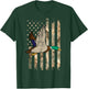 Duck Camo US Flag Vintage Patriotic Hunter Men Women Kids T-Shirt - T-Shirt | Forest