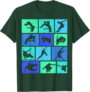 Parkour Parcouring Parcour Children's Boys T-Shirt - T-Shirt | Forest