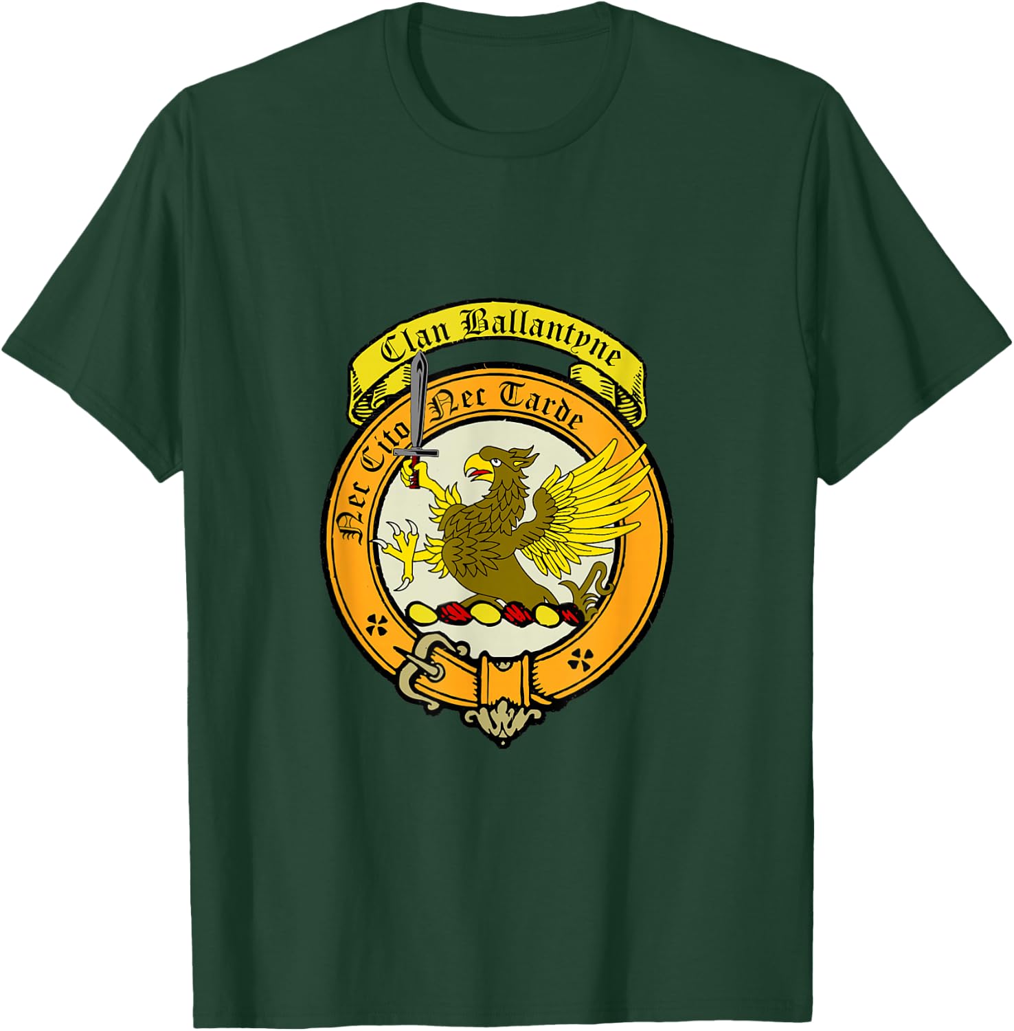 Ballantyne Clan Scottish Crest T-Shirt - T-Shirt | Forest