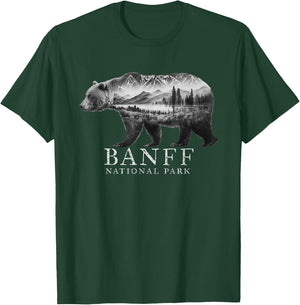 Banff National Park Bear Mountains Forest T-Shirt - T-Shirt | Forest