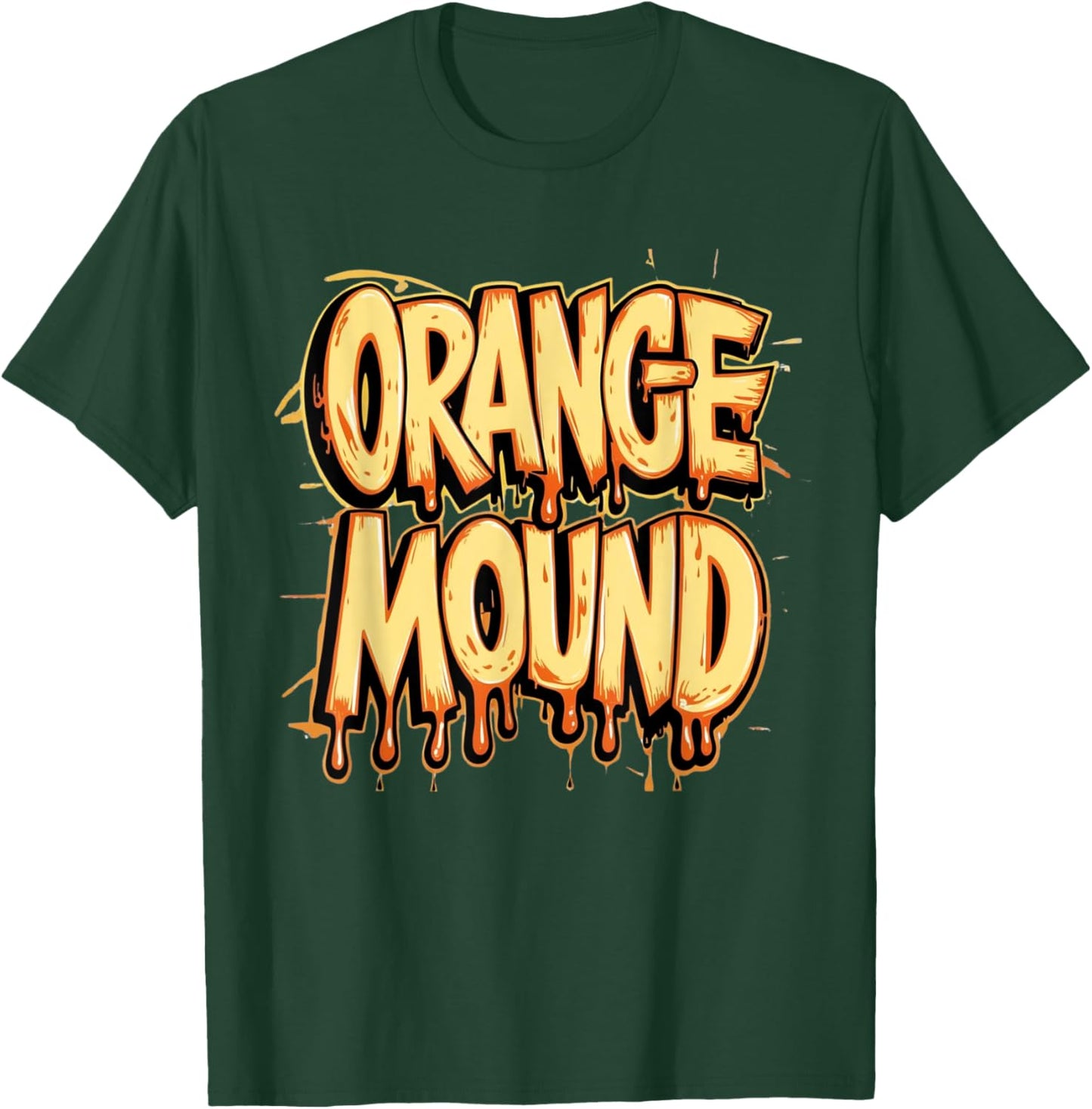 Orange Mound TN Tennessee Vintage Graffiti Drip T-Shirt - T-Shirt | Forest