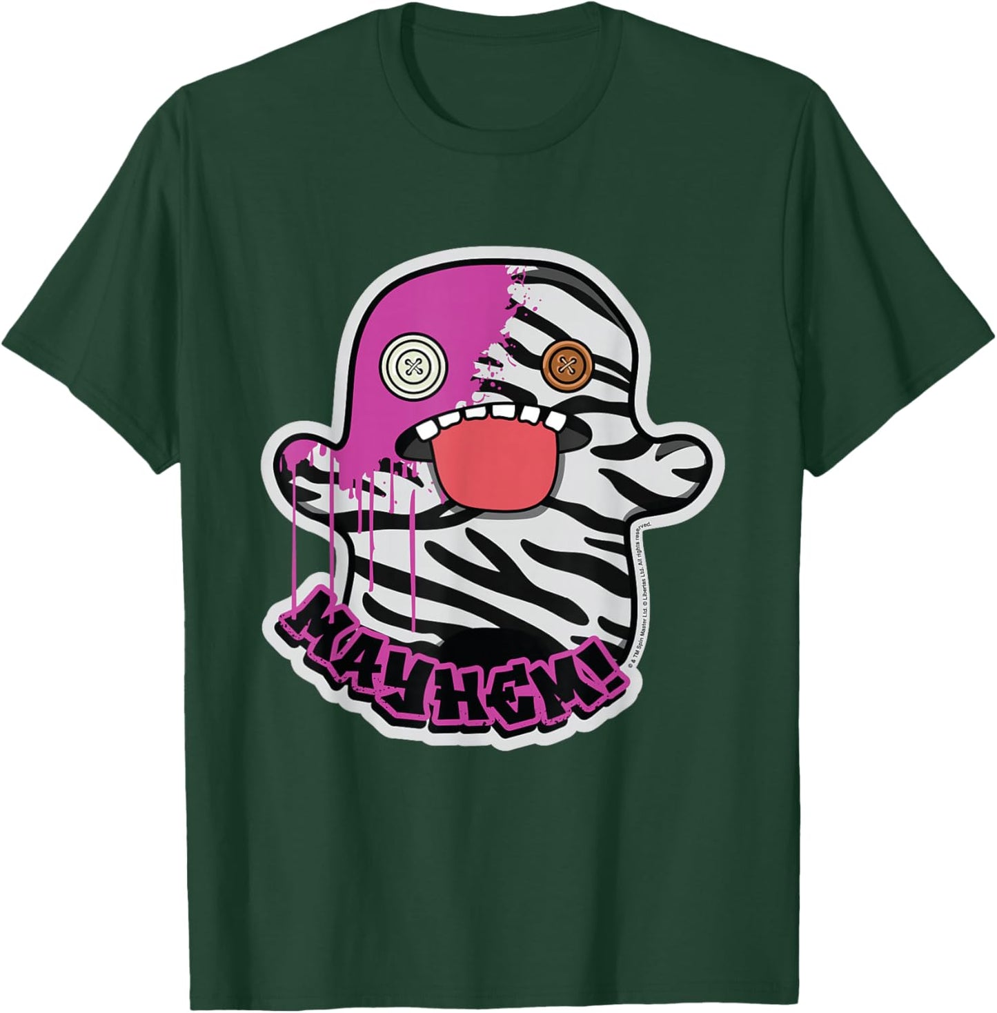 Fuggler Mayhem Oogah Boogah Zebra Paint Splat T-Shirt - T-Shirt | Forest