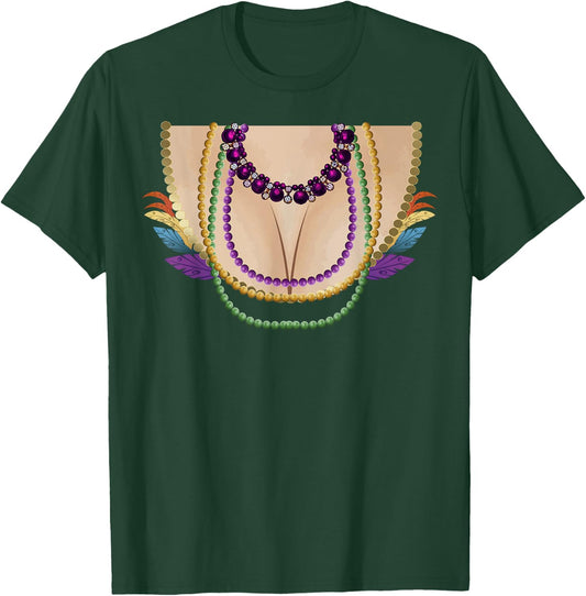 Funny Boobs Mardi Gras New Orleans Gift T-Shirt - T-Shirt | Forest
