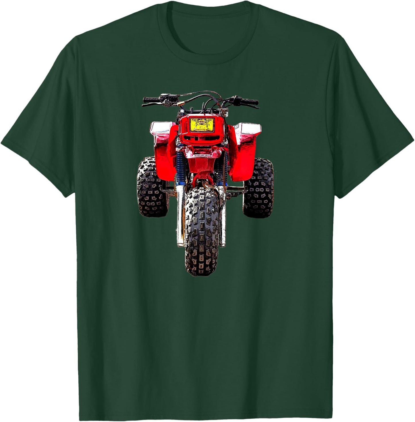 250 R 3 Wheeler, All Terrain Vehicle 1985 Vintage Retro Three Wheeler ATV ATC 250R , Small, Black T-Shirt - T-Shirt | Forest
