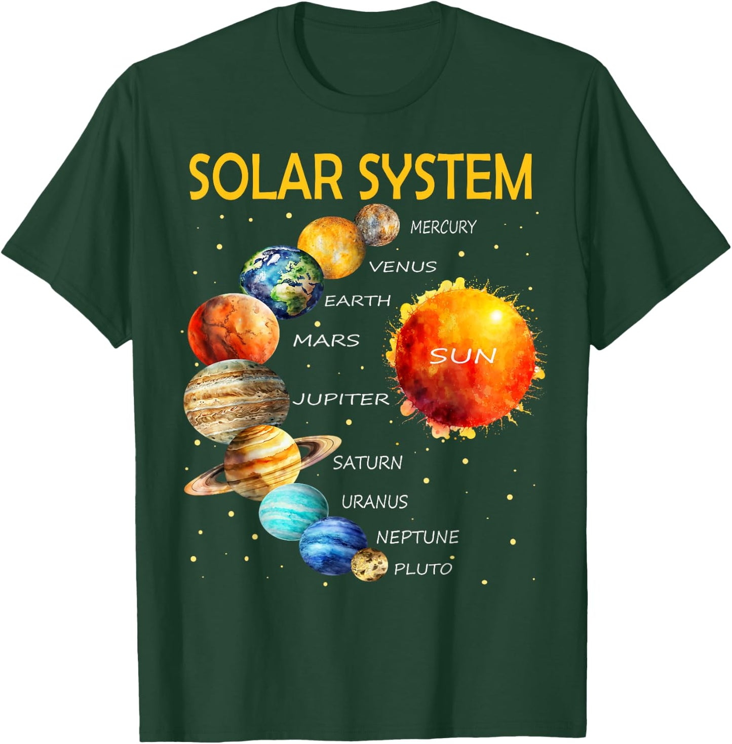 Cute Solar System Planets for Boys and Girls T-Shirt - T-Shirt | Forest