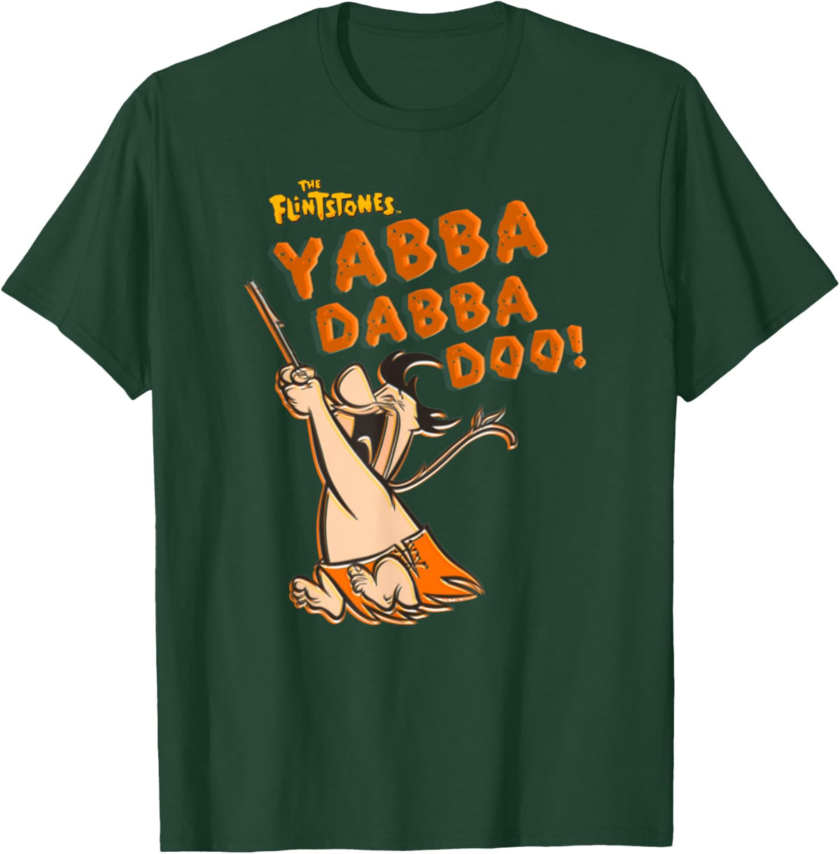 Popfunk The Flintstones Fred Yabba Dabba Doo! -Kids Cartoon-Character Blue Small T-Shirt - T-Shirt | Forest