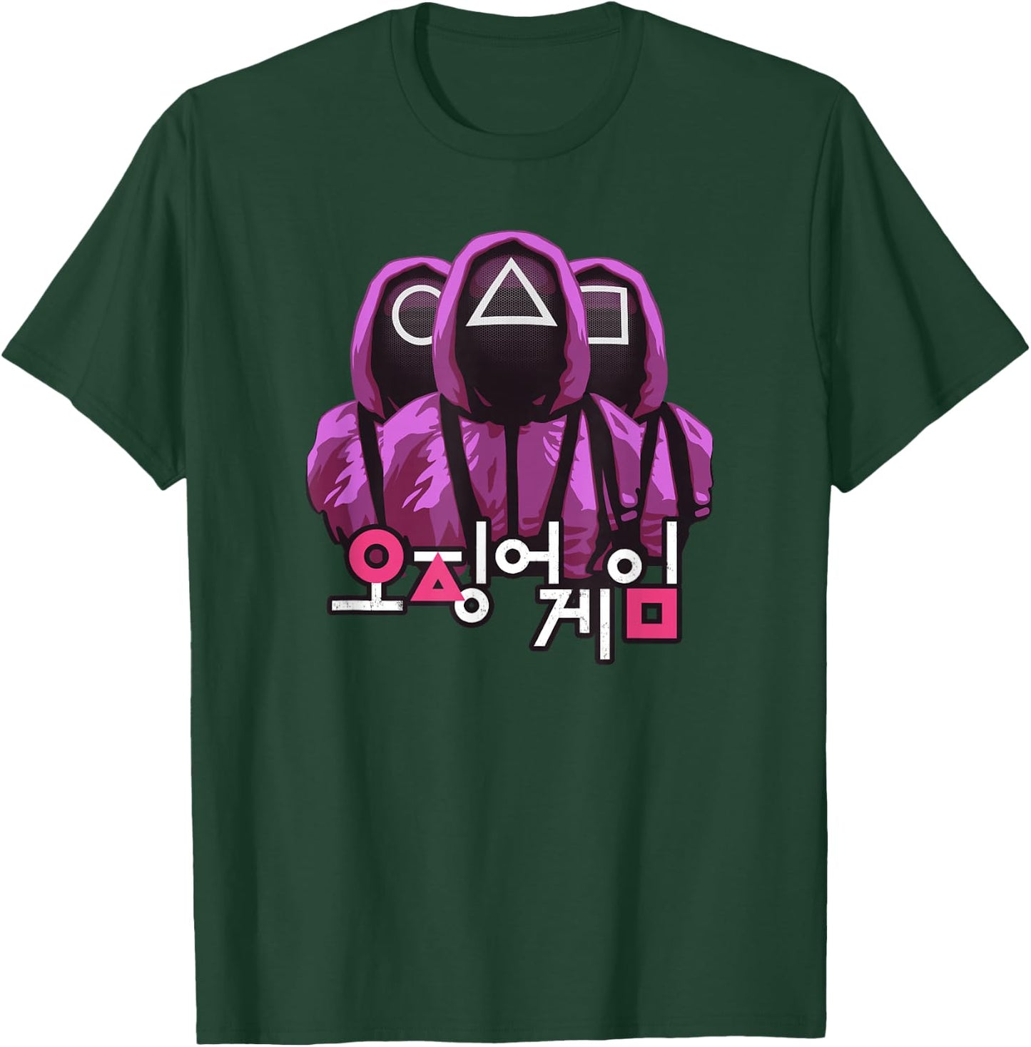 Squid Game Three Masked Guards T-Shirt - T-Shirt | Forest