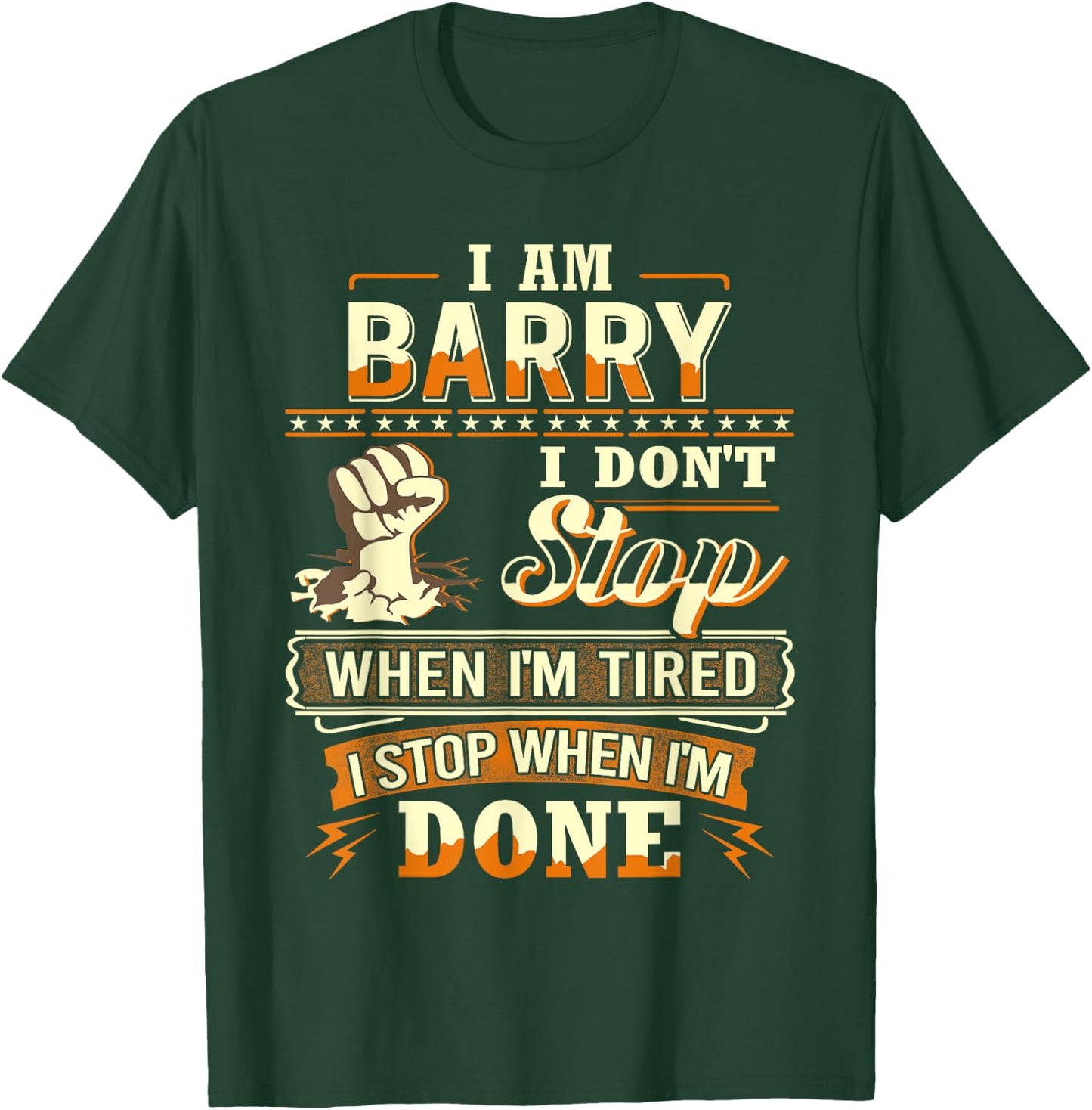 I am Barry Shirt Personalized Barry First Name T-Shirt - T-Shirt | Forest
