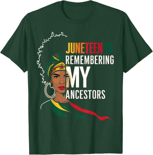 Juneteenth African American Freedom Black History Ancestors T-Shirt - T-Shirt | Forest