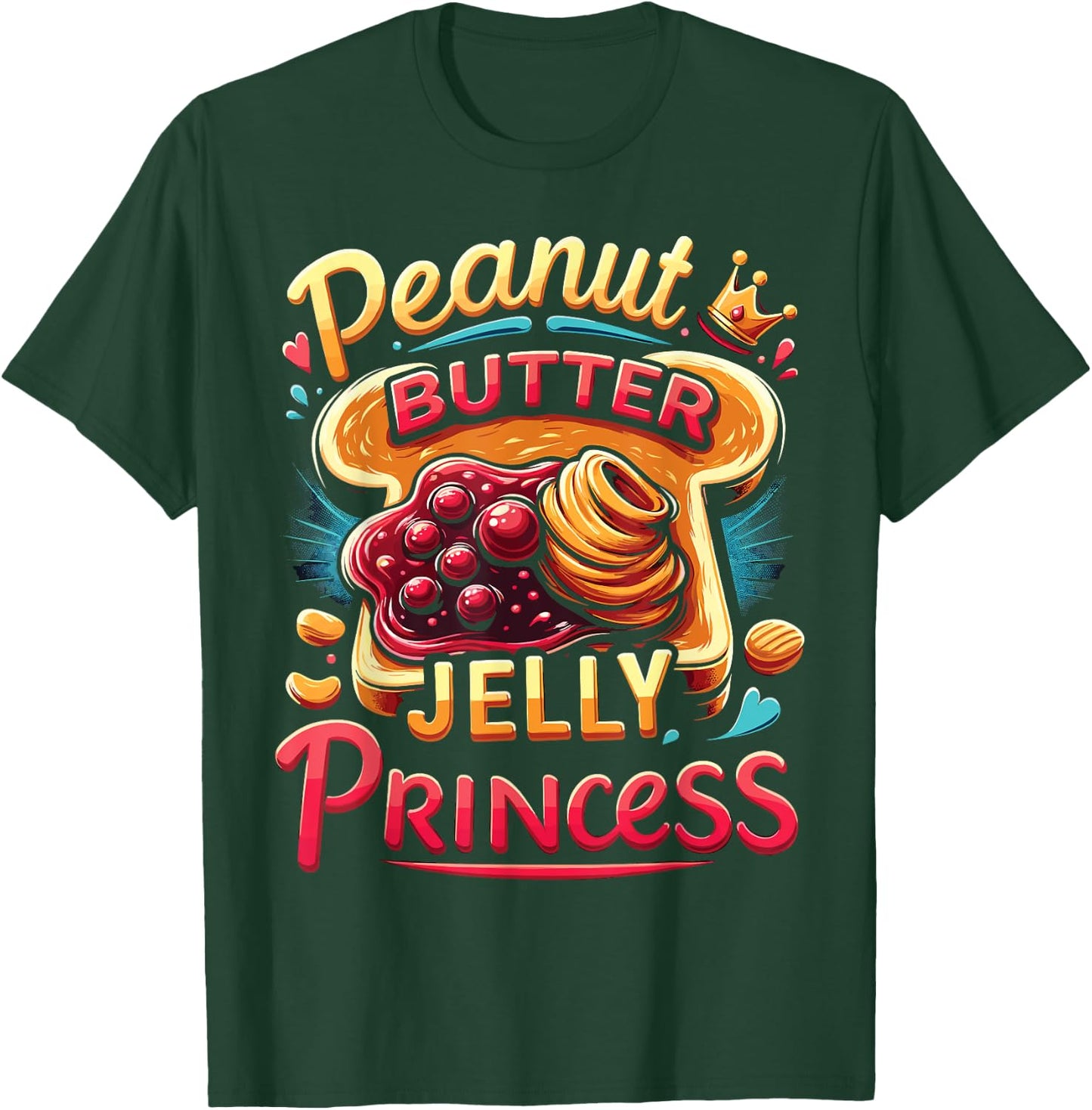 Peanut Butter Jelly Princess T-Shirt - T-Shirt | Forest