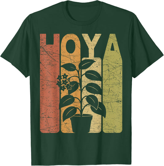 Hoya Vintage Botanist Retro Hoya Gardening T-Shirt - T-Shirt | Forest
