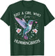 Just a Girl Who Loves Hummingbirds Bird Lovers Nature T-Shirt - T-Shirt | Forest
