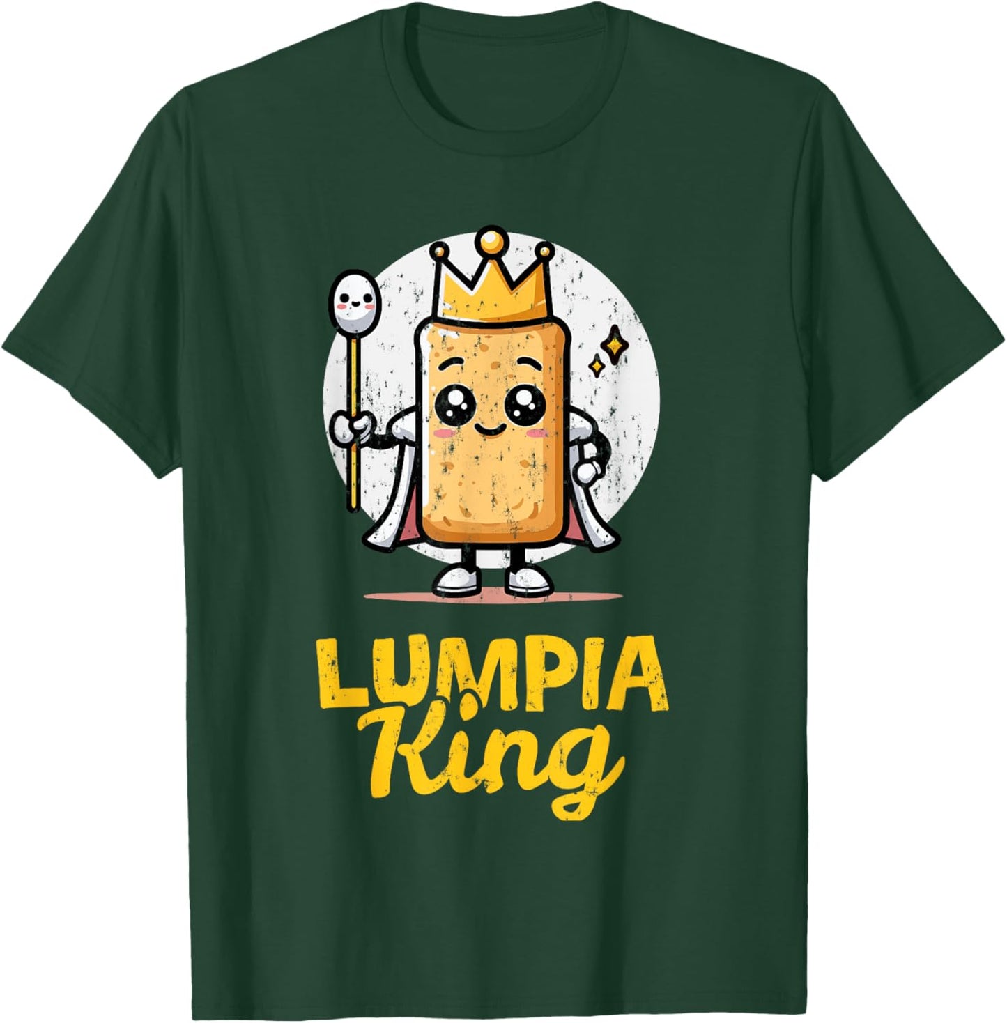 Lumpia King Funny Filipino Food Philippines Asian Foodie T-Shirt - T-Shirt | Forest