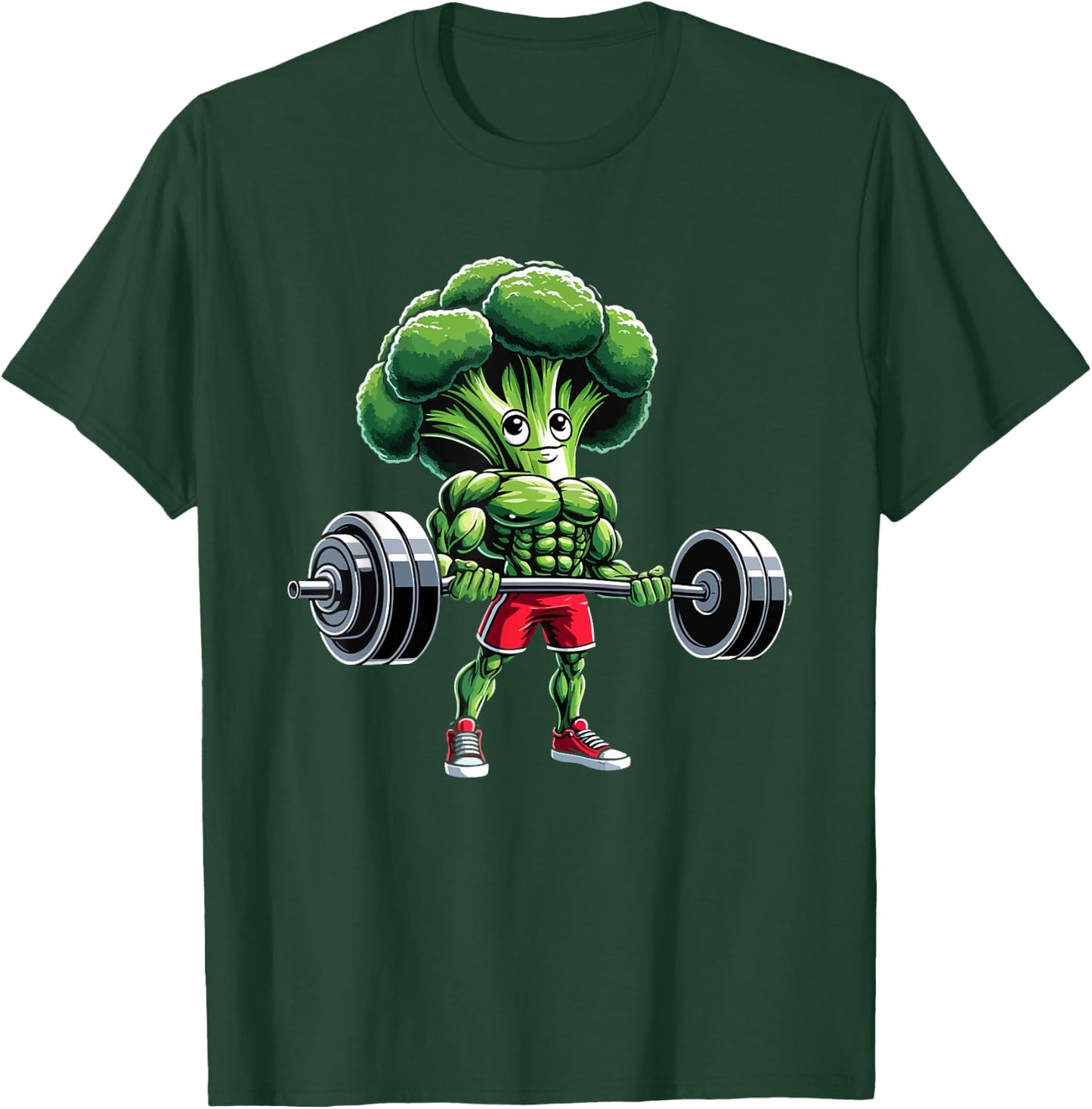 Broccoli Bodybuilding Workout Gym Weightlifter Funny T-Shirt - T-Shirt | Forest