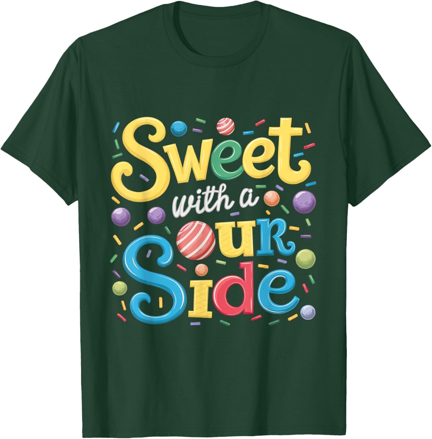 Sweet With a Sour Side Funny Sweets Candy Patch Kids T-Shirt - T-Shirt | Forest