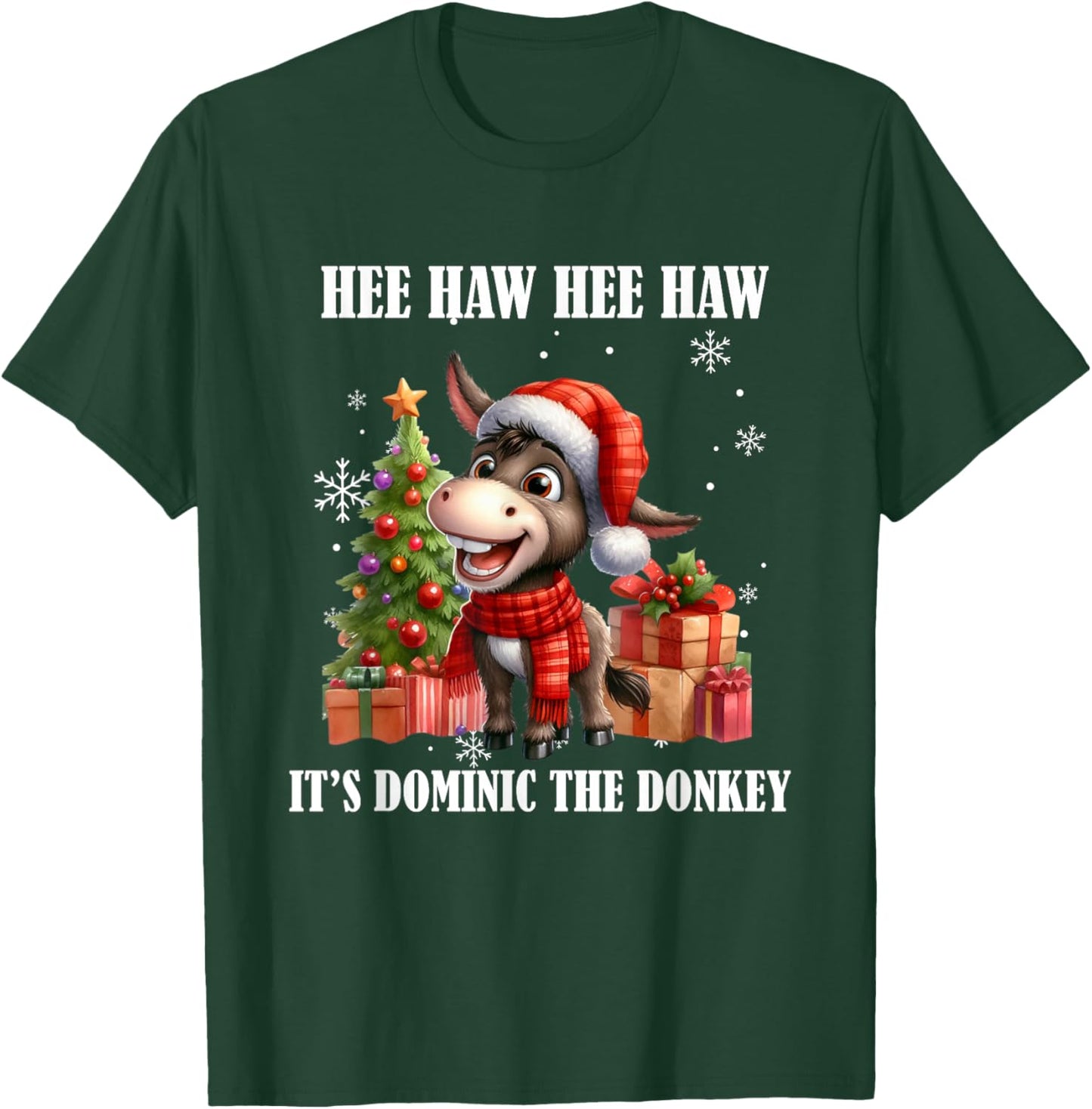 Funny Christmas Italian Christmas Donkey Dominic The Donkey T-Shirt - T-Shirt | Forest
