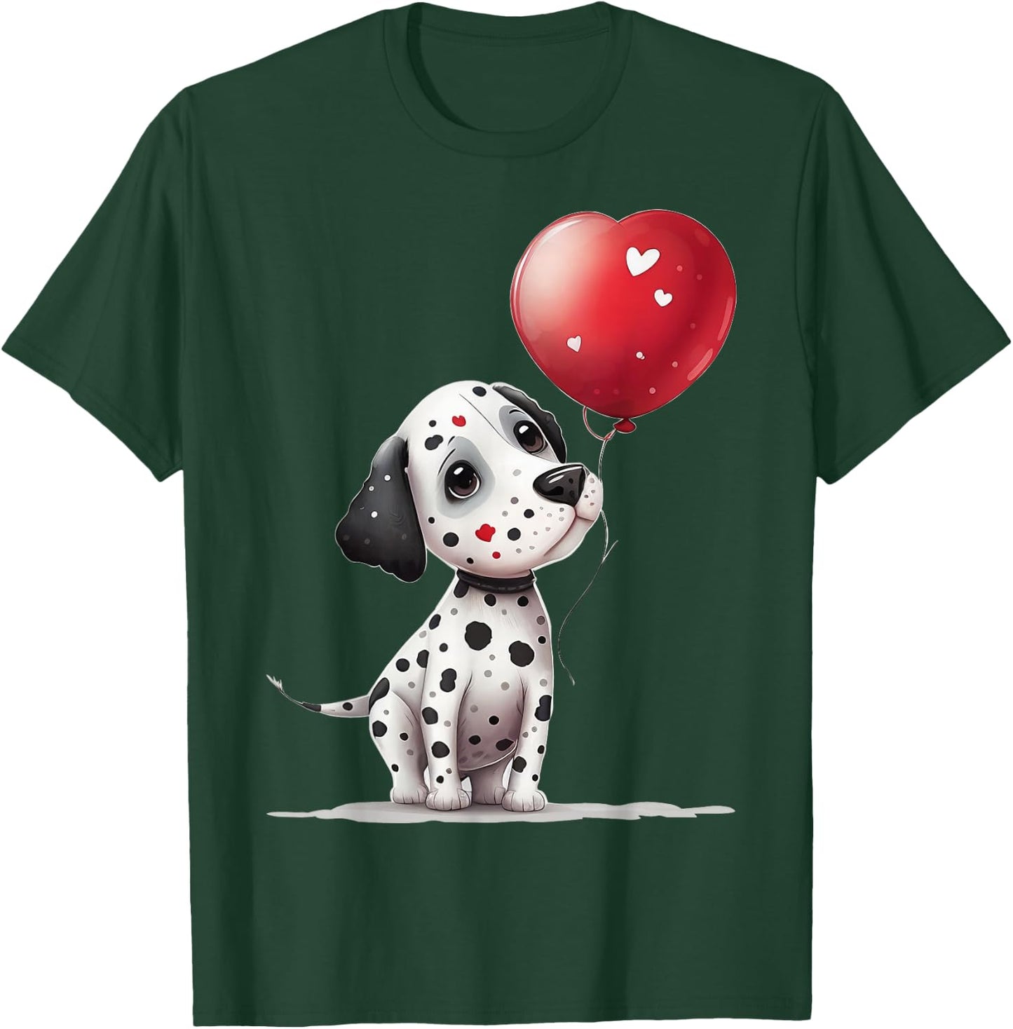 Dalmatian Love Heart for Valentines Day on Dalmatian Lover T-Shirt - T-Shirt | Forest