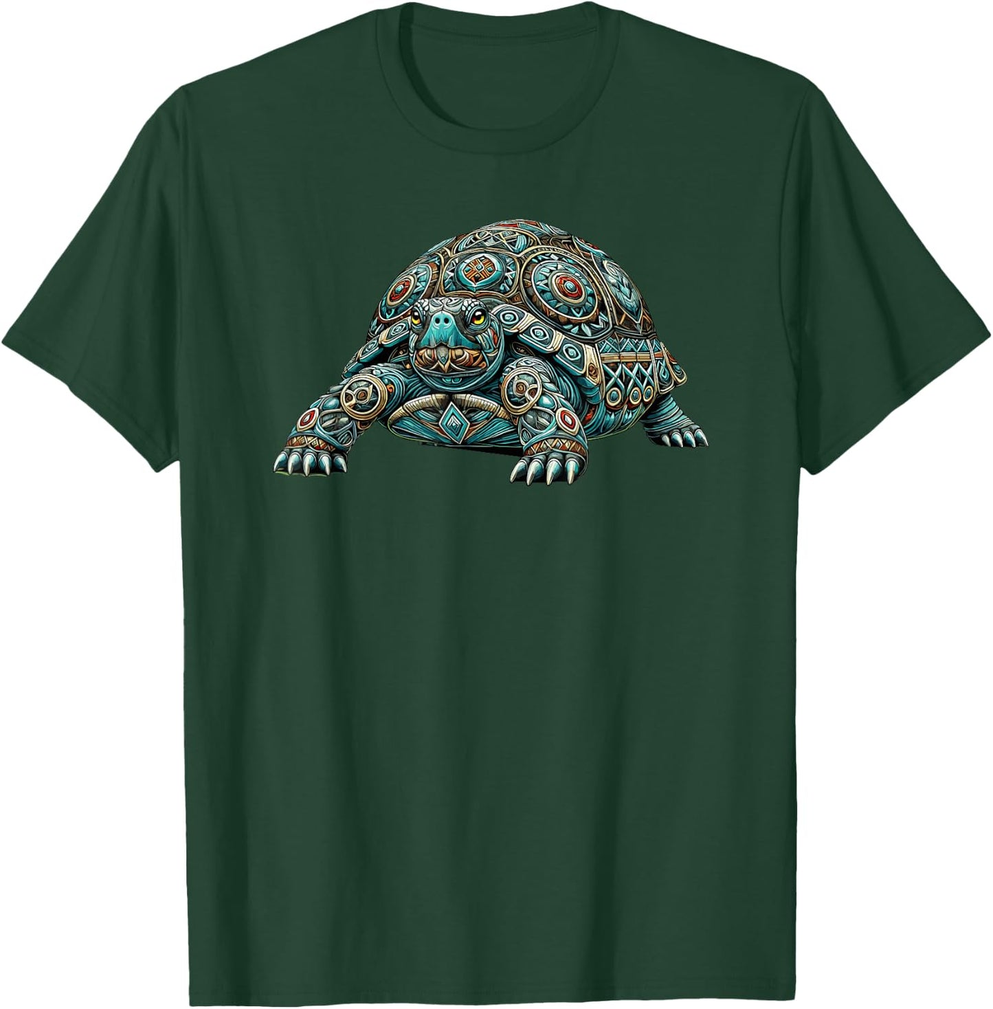Mandala Art Box Turtle Turtles T-Shirt - T-Shirt | Forest