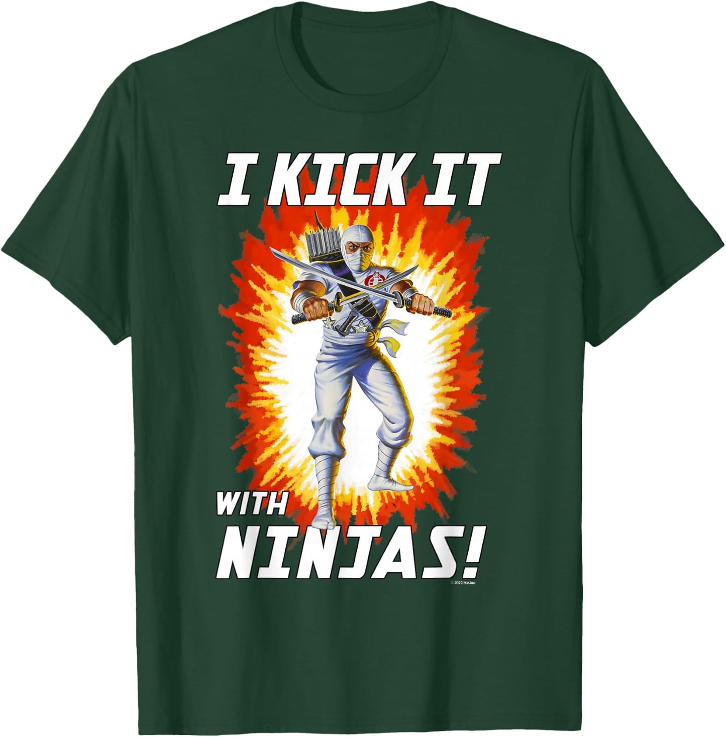 G.I. Joe I Kick It With Ninjas Storm Shadow Action Poster T-Shirt - T-Shirt | Forest