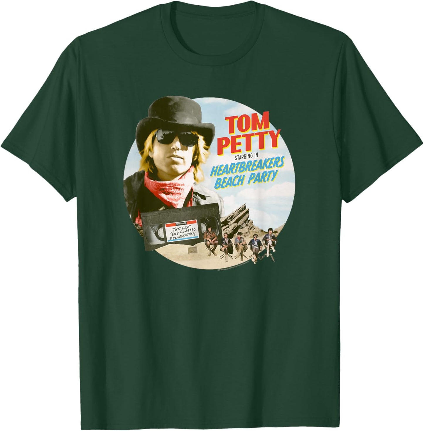 Tom Petty & The Heartbreakers Beach Party Movie Poster Art T-Shirt - T-Shirt | Forest
