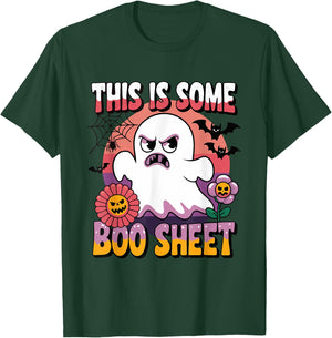 Groovy Ghost This is Some Boo Sheet Funny Halloween Costume T-Shirt - T-Shirt | Forest