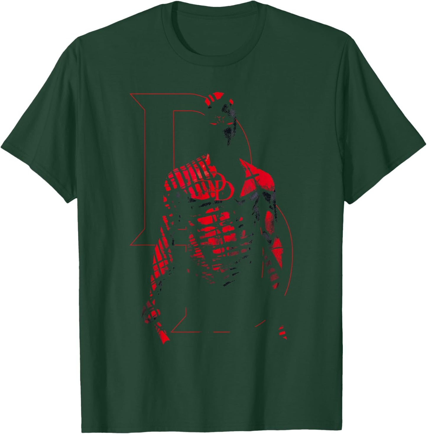 Marvel Comics Retro Daredevil in Red Shadows T-Shirt - T-Shirt | Forest
