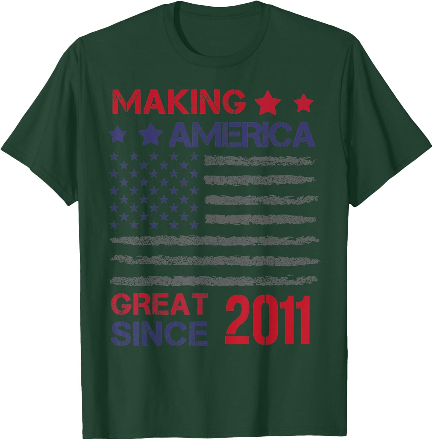 Making America Great Since 2011 12th Birthday T-Shirt - T-Shirt | Forest