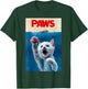 PAWS Funny Cat parody cat Lover Gift Kitten Shark Mouse meow T-Shirt - T-Shirt | Forest