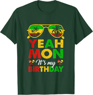 Yeah Mon Jamaican Jamaica Birthday Party Girls Women Men T-Shirt - T-Shirt | Forest