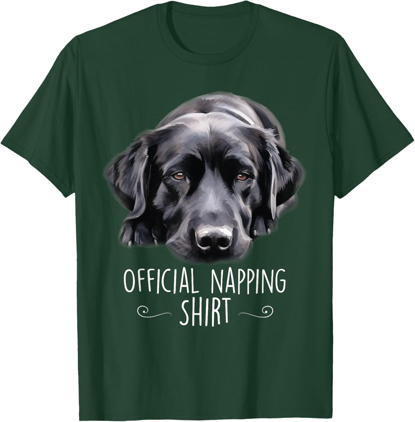 Sleeping Labrador Pyjamas Dog Lover Official Napping Lab T-Shirt - T-Shirt | Forest
