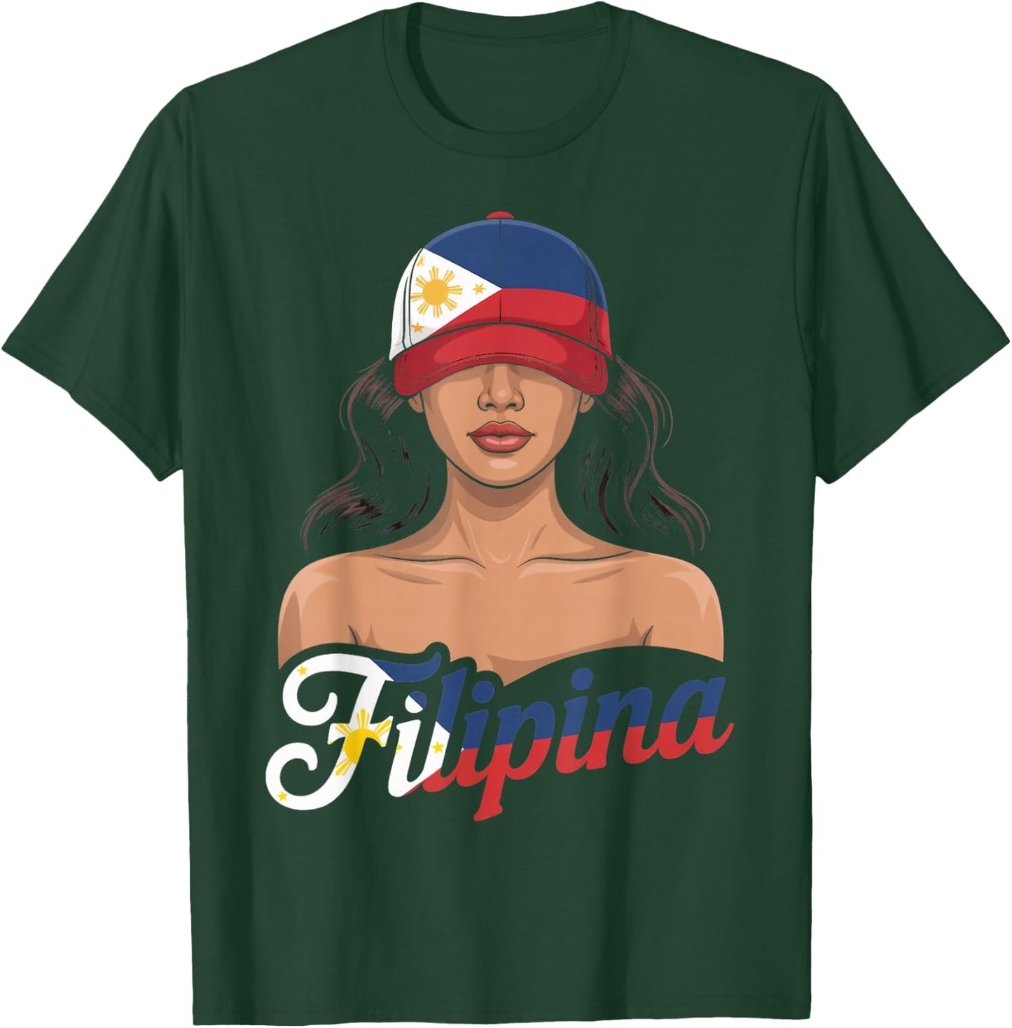 Filipina Girl Pinoy Pinay Filipino Country Philippines T-Shirt - T-Shirt | Forest