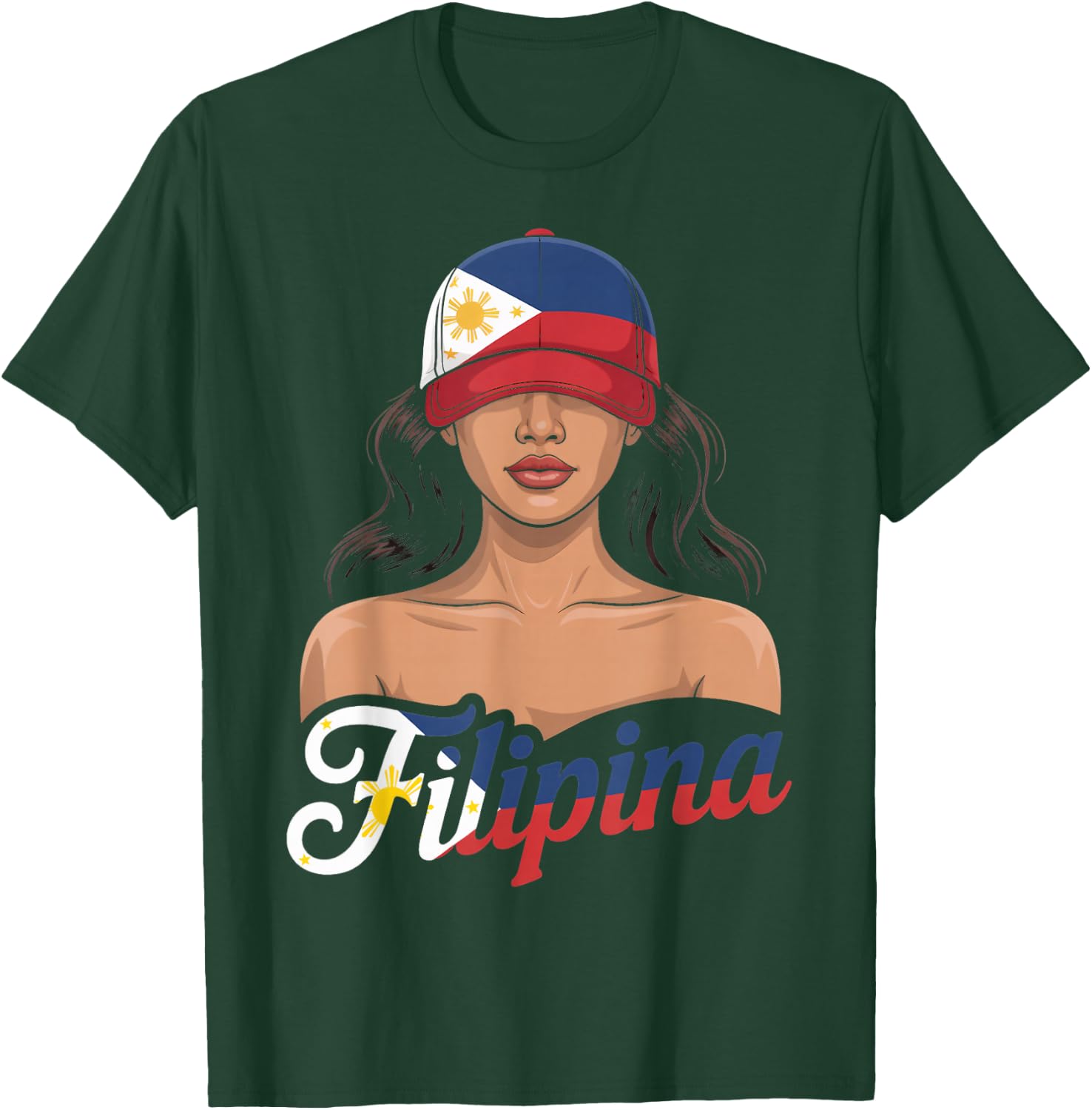 Filipina Girl Pinoy Pinay Filipino Country Philippines T-Shirt - T-Shirt | Forest