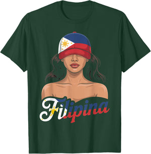 Filipina Girl Pinoy Pinay Filipino Country Philippines T-Shirt - T-Shirt | Forest