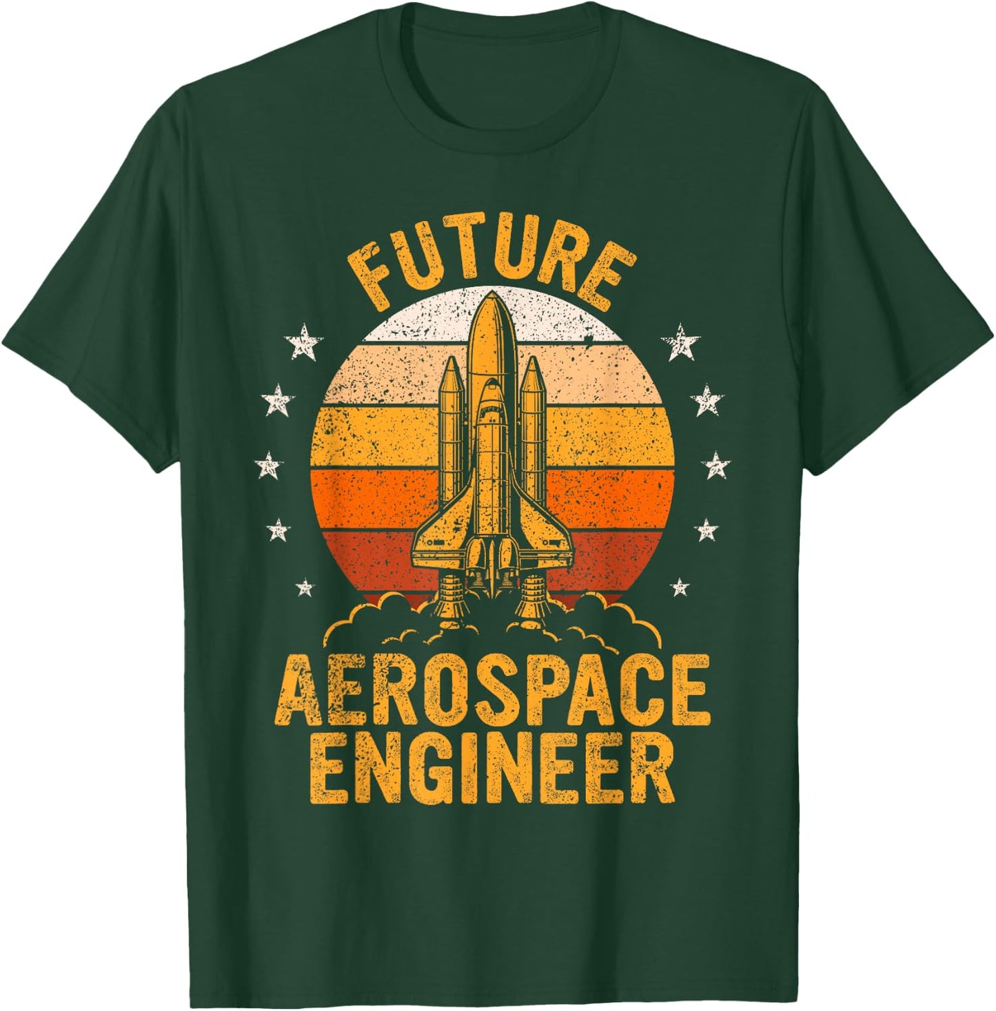 Future Aerospace Engineer Student Kids Aeronautical Engineer T-Shirt - T-Shirt | Forest