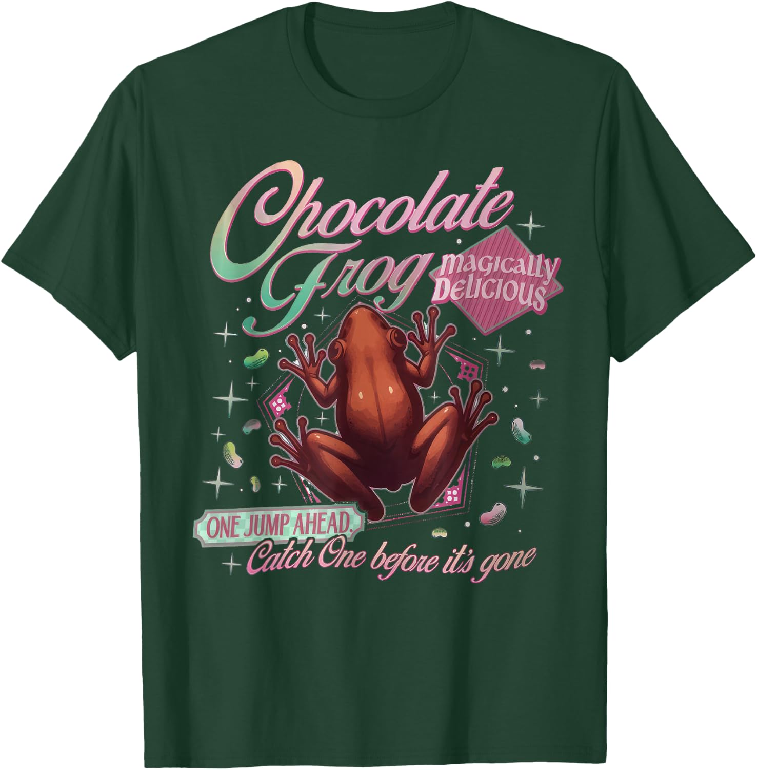 Wizard Chocolate Frog Magic Candy T-Shirt - T-Shirt | Forest