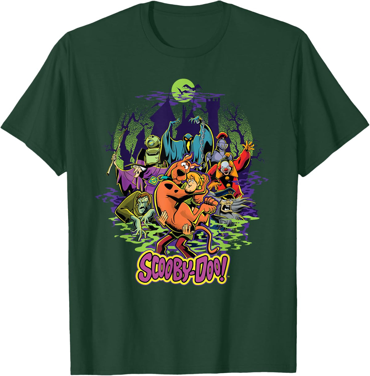 Scooby-Doo and Shaggy Chased by Monsters T-Shirt - T-Shirt | Forest