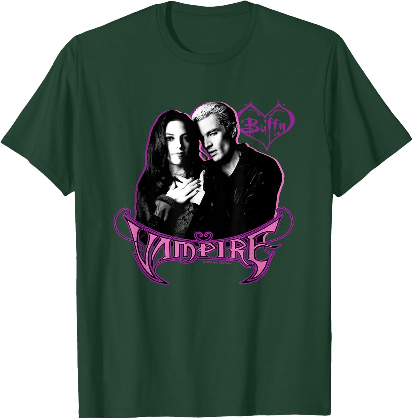 Buffy The Vampire Slayer Spike & Drusilla Nouveau Portrait T-Shirt - T-Shirt | Forest