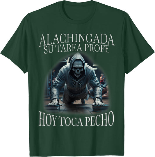 Hoy toca pecho: Calacas chidas gym T-Shirt - T-Shirt | Forest