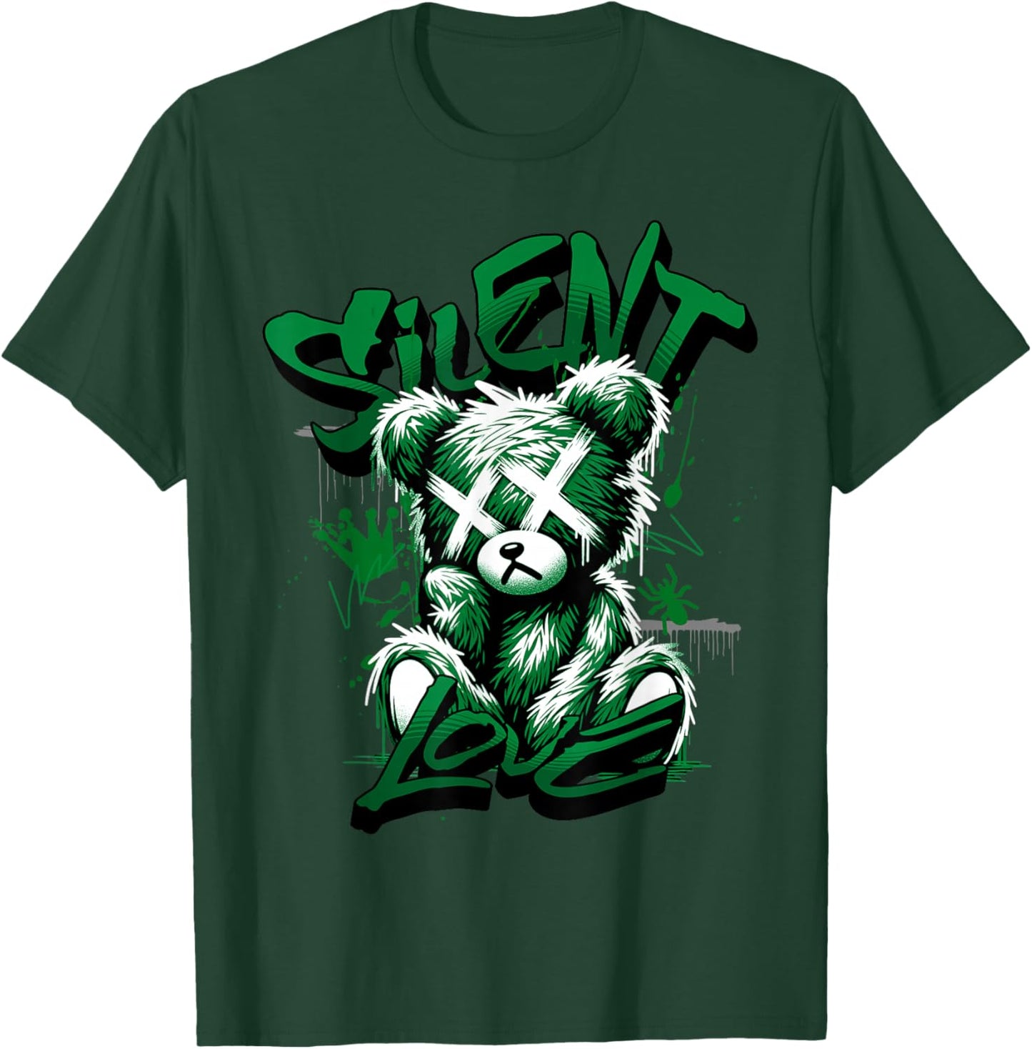 Silent Love Lucky Green 5s Matching Women T-Shirt - T-Shirt | Forest