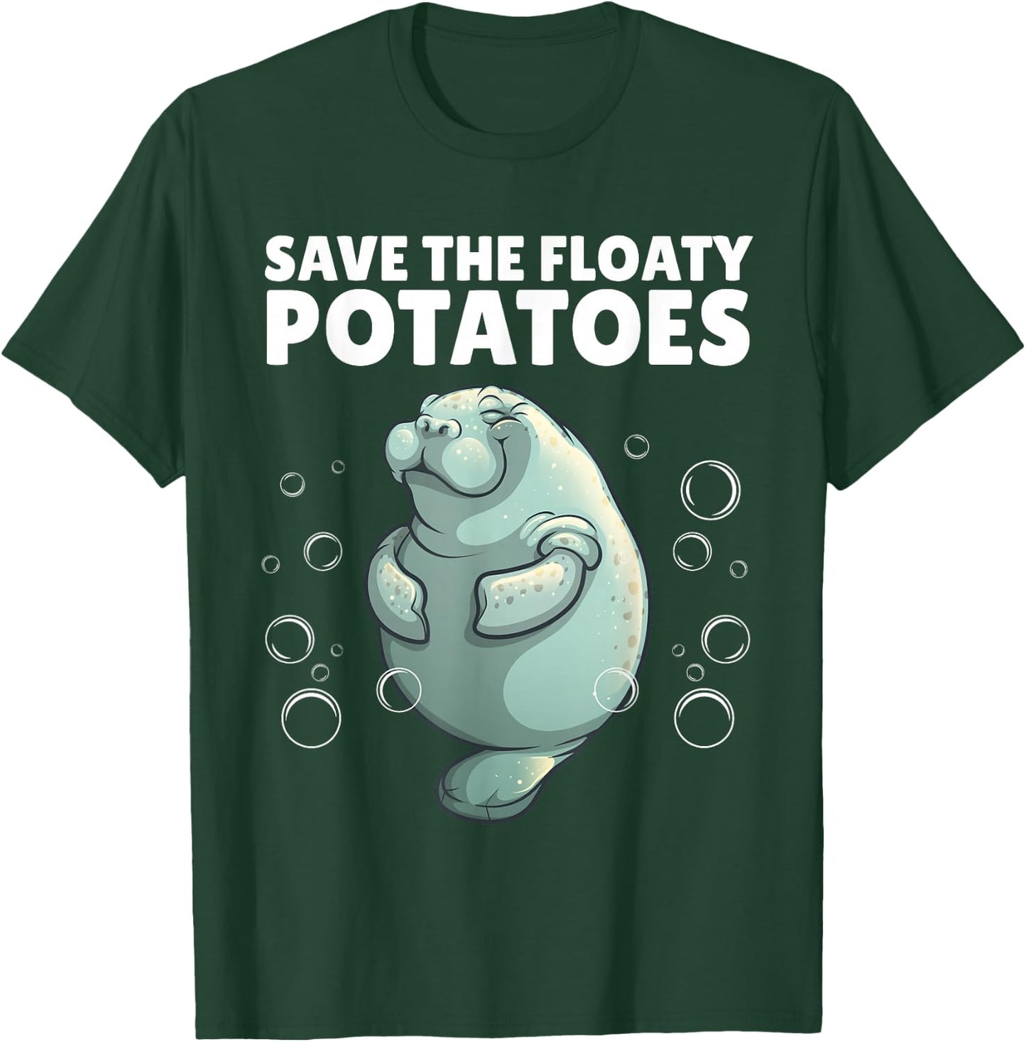 Cool Manatee Design Women Kids Sea Cow Manatee Lover T-Shirt - T-Shirt | Forest