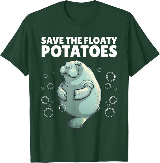 Cool Manatee Design Women Kids Sea Cow Manatee Lover T-Shirt - T-Shirt | Forest
